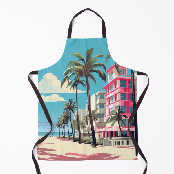 Item preview, A Pop Art Travel Print of South Beach Miami - Florida designed and sold by StudioRedKoala.