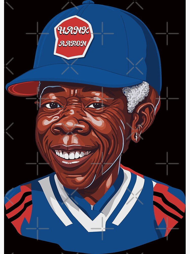 Hank Aaron Baseball Player Classic Legend Caricature T Shirt