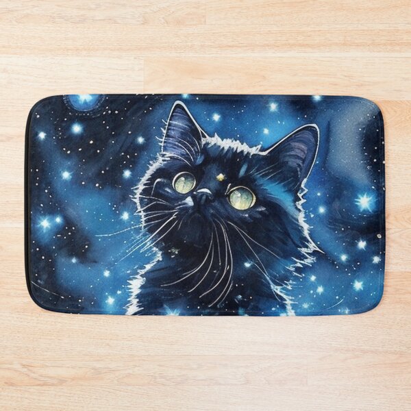 Item preview, Van gogh Starry Night Black Kitty designed and sold by Vangoholic.