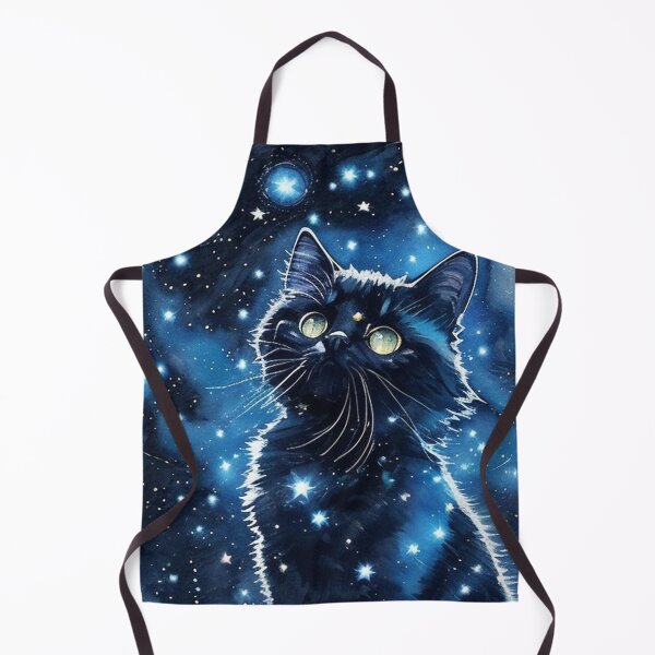 Item preview, Van gogh Starry Night Black Kitty designed and sold by Vangoholic.