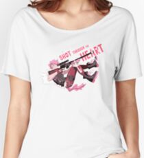 Camiseta ancha para mujer Disparo al corazón