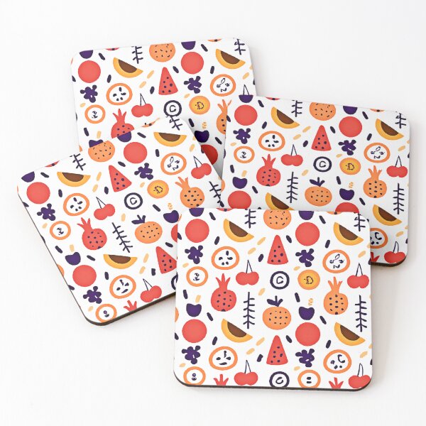 Item preview, Fruits Colorful Pattern Art designed and sold by Health And Fitness Posts e-Store.