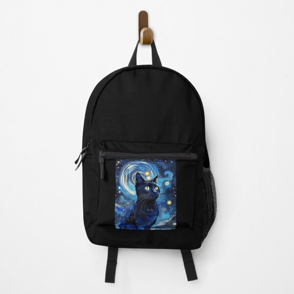 Item preview, Van gogh Starry Night Black Cat designed and sold by Vangoholic.