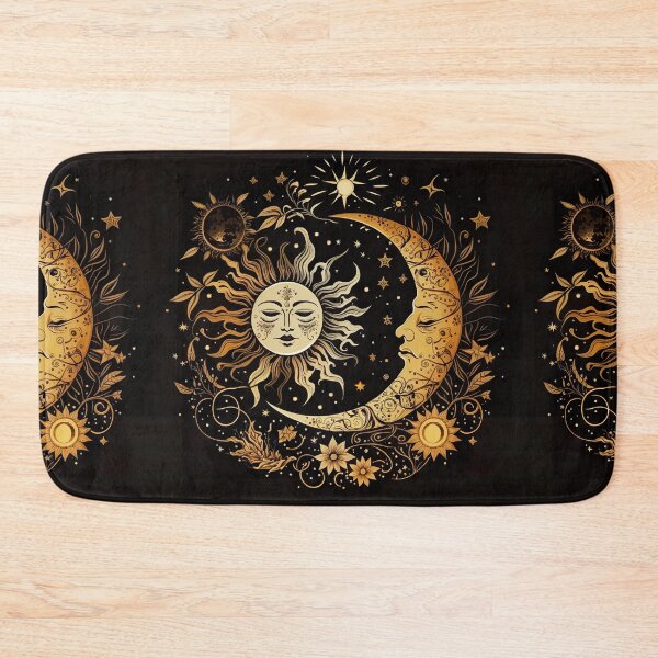 Item preview, Sun And Moon Celestial In Gold Elements Artwork designed and sold by Magnuna.