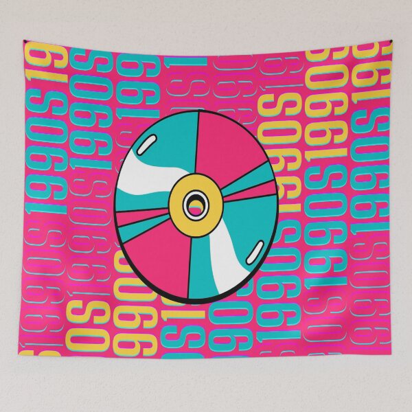 Item preview, 1990s retro design 2 - OG Pink Background designed and sold by PunjabanJatti.