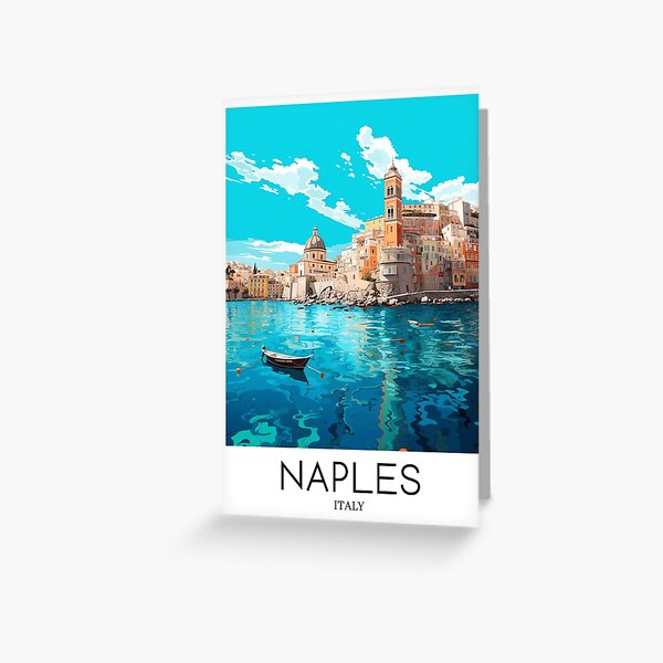 Item preview, A Pop Art Travel Print of Naples - Italy designed and sold by StudioRedKoala.