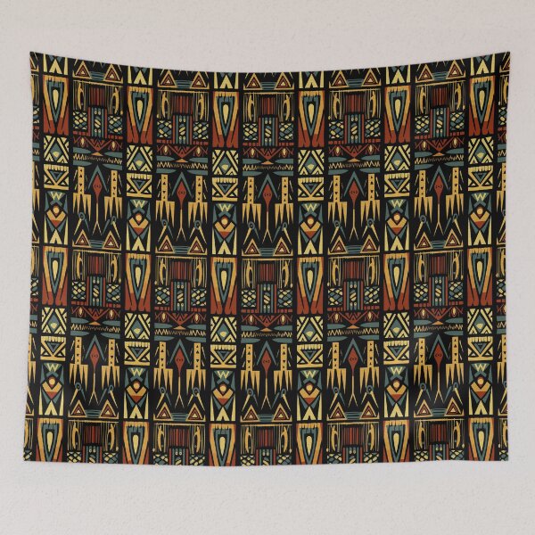 Item preview, Africa Ashanti Akan Ghana Ethnic Tribal Art Watercolor Pattern designed and sold by Atomura.