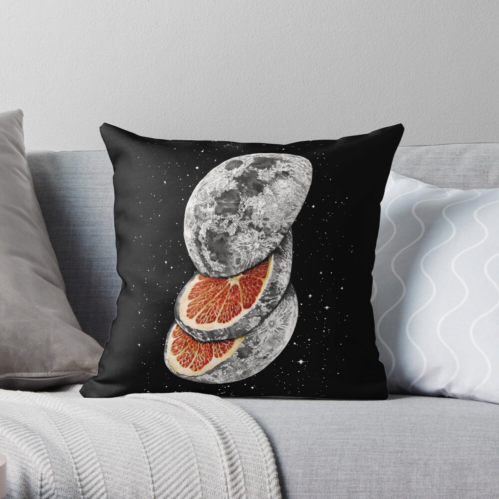 LUNAR FRUIT Throw Pillow