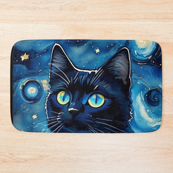 Item preview, Van gogh Starry Night Black Cat designed and sold by Vangoholic.