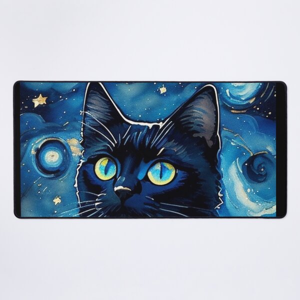 Item preview, Van gogh Starry Night Black Cat designed and sold by Vangoholic.