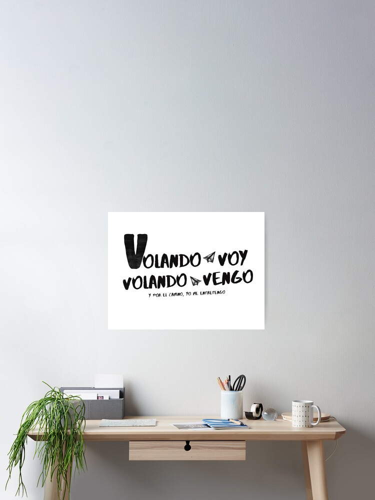 Póster con la obra «Canción español: Volando voy, flamenco español