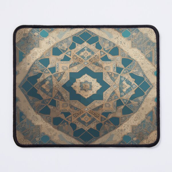 Item preview, Geometric Masterpiece: Vintage-style Persian Rug Inspired Digital Art designed and sold by AFUNARTZ.