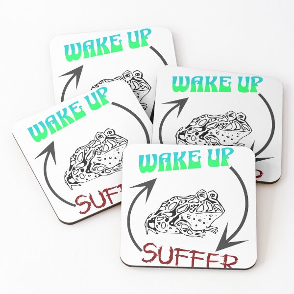 Item preview, Wake Up, Suffer, Repeat, Frog designed and sold by Motys.