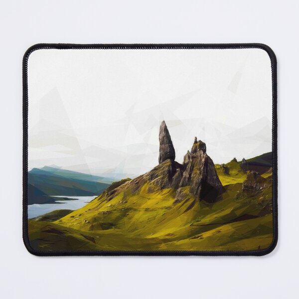 Item preview, The Storr, Staffin Isle of Skye. Image created using geometric shapes designed and sold by EdgyEdgeArt.