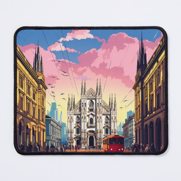 Item preview, A Pop Art Travel Print of Milan - Italy designed and sold by StudioRedKoala.
