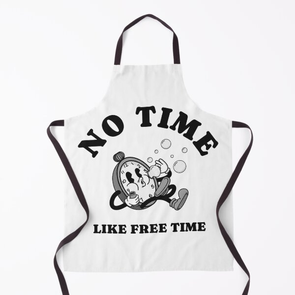 Item preview, No Time Like Free Time (monochrome black with vintage halftone pattern) designed and sold by justwaterthanks.