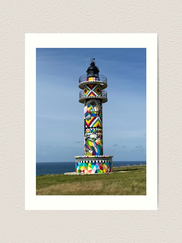 Lámina artística con la obra «Faro de Ajo en Cantabria » de ponted