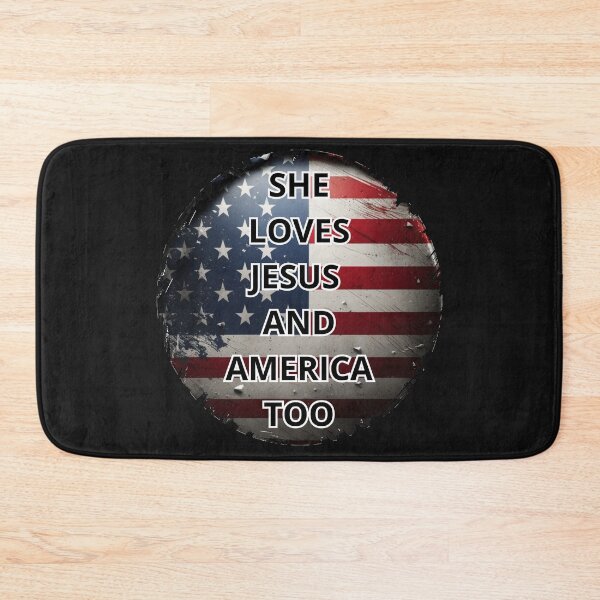 Item preview, She Loves Jesus And America Too God Christian 4th Of July designed and sold by ArtisShops.