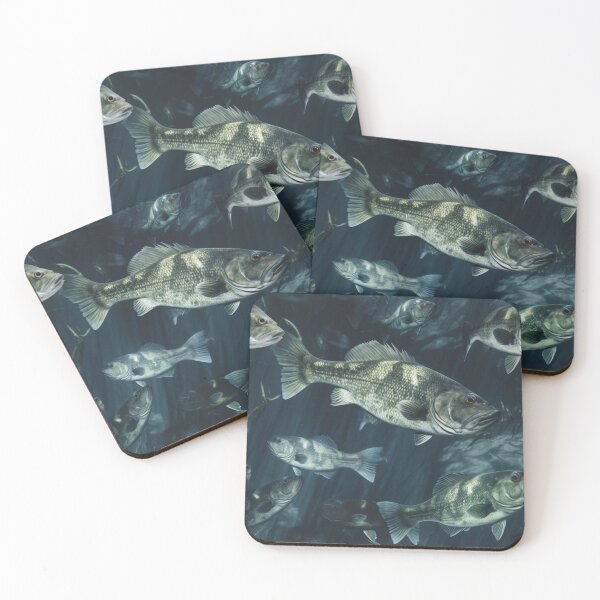 Item preview, Bass fish pattern designed and sold by muskitt.