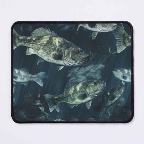 Item preview, Bass fish pattern designed and sold by muskitt.