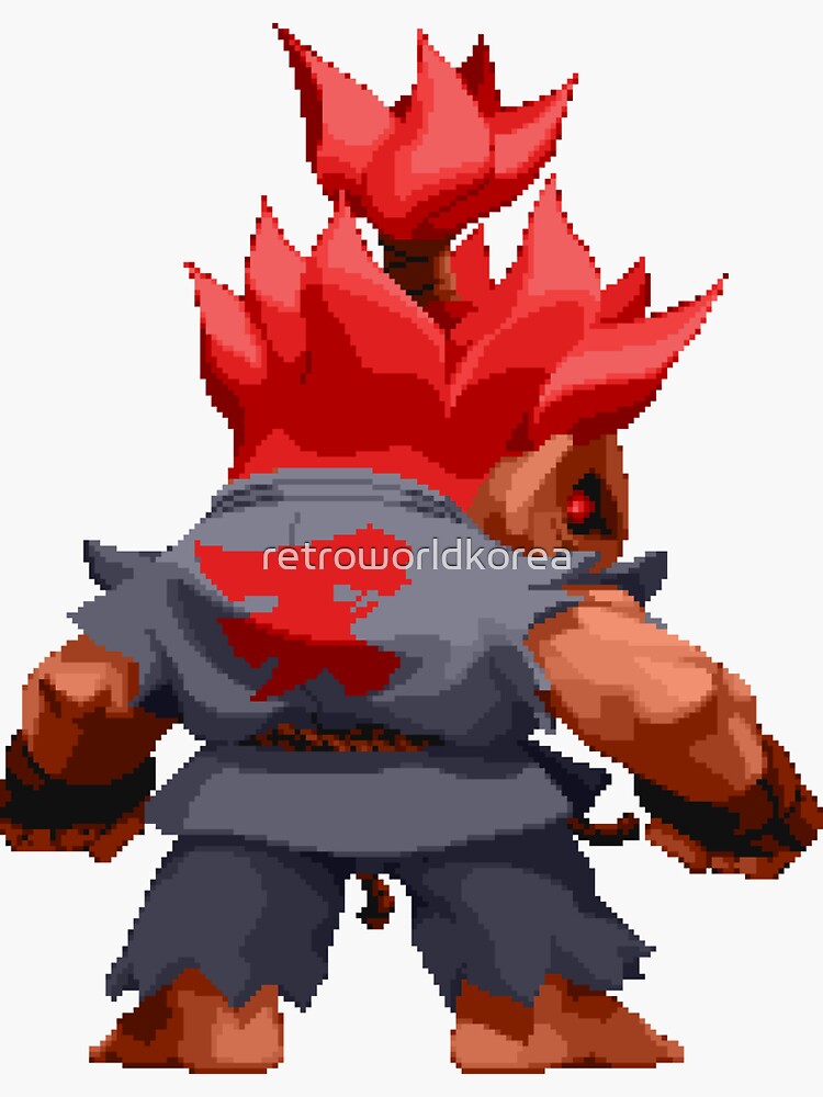 Akuma - Super Puzzle Fighter 2 - Street Fighter - Posters and Art Prints