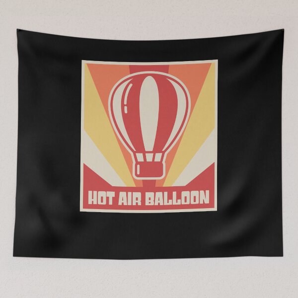 Item preview, Vintage Style Hot Air Balloon Poster designed and sold by Jam Jar.