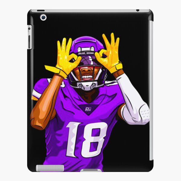 Justin Jefferson Vikings WR Watercolors Jigsaw Puzzle