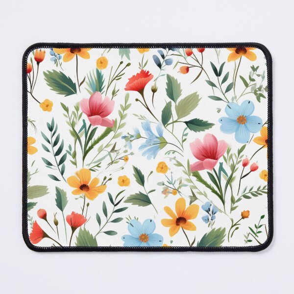 Item preview, Pretty colourful flowers pattern designed and sold by SmileshareShop.