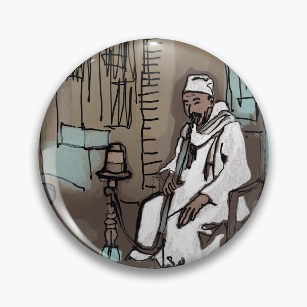 Item preview, Cairo: shisha man- dark background designed and sold by OlgaMundi.