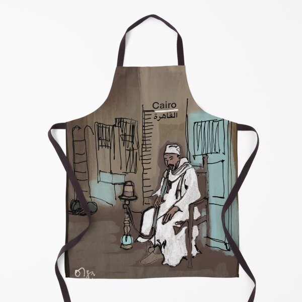 Item preview, Cairo: shisha man- dark background designed and sold by OlgaMundi.