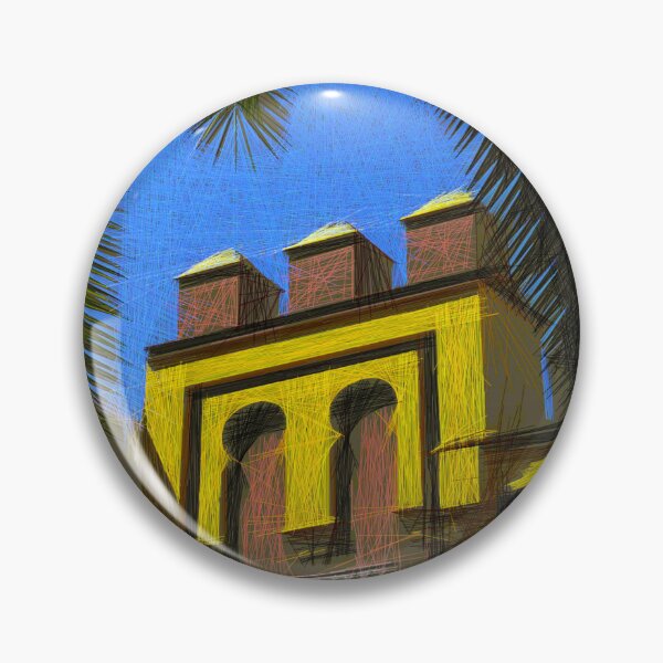 Item preview, Moorish gateway, Castillo Condes de Cabra. Image made using lines. designed and sold by EdgyEdgeArt.