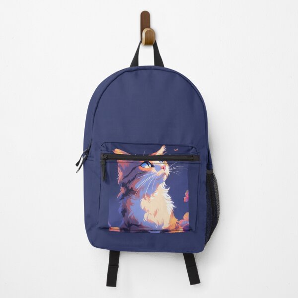Item preview, Nighttime Whiskers: Nocturnal Cat with Butterflies designed and sold by EmeraldeaArt.