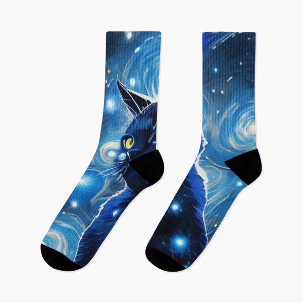 Item preview, Van gogh Starry Night Black Cat designed and sold by Vangoholic.