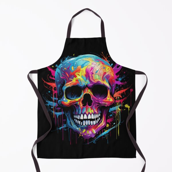Item preview, Colorful beautiful artistic skull designed and sold by Sixcom.