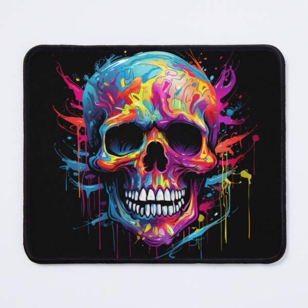 Item preview, Colorful beautiful artistic skull designed and sold by Sixcom.