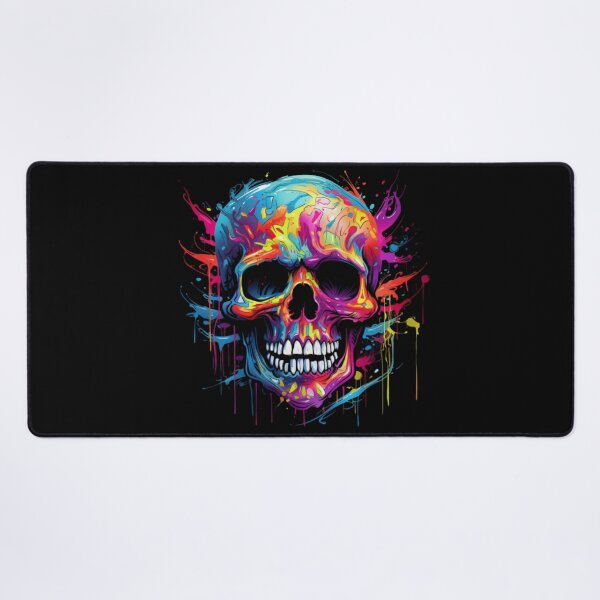 Item preview, Colorful beautiful artistic skull designed and sold by Sixcom.