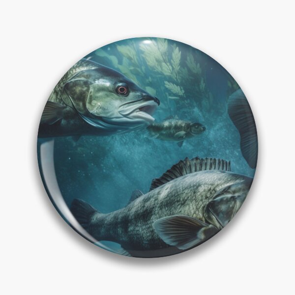 Item preview, Bass fish pattern 2 designed and sold by muskitt.