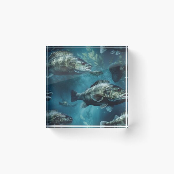Item preview, Bass fish pattern 2 designed and sold by muskitt.