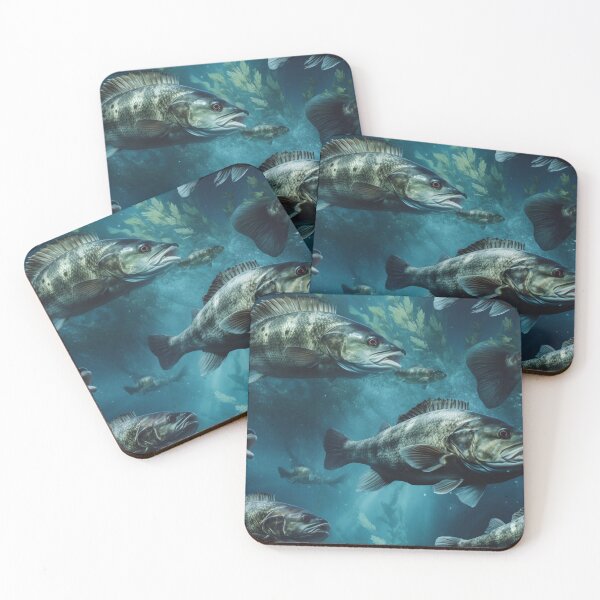 Item preview, Bass fish pattern 2 designed and sold by muskitt.