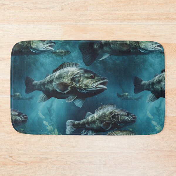 Item preview, Bass fish pattern 2 designed and sold by muskitt.
