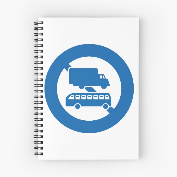 Item preview, No Entry Lorries and Buses Sign [Non Standard Blue Boarder] designed and sold by NeonNoirDesigns.