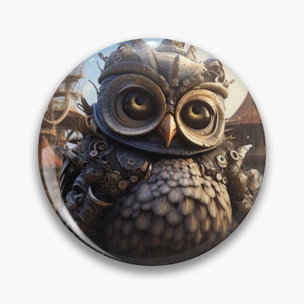 Item preview, Sleepy owl in village designed and sold by GetLitByRebecca.