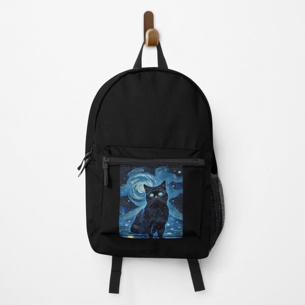 Item preview, Van gogh Starry Night Black Cat designed and sold by Vangoholic.