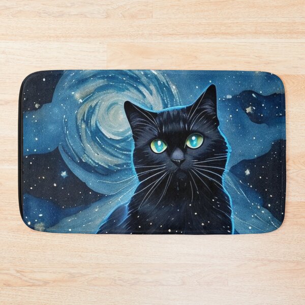 Item preview, Van gogh Starry Night Black Cat designed and sold by Vangoholic.
