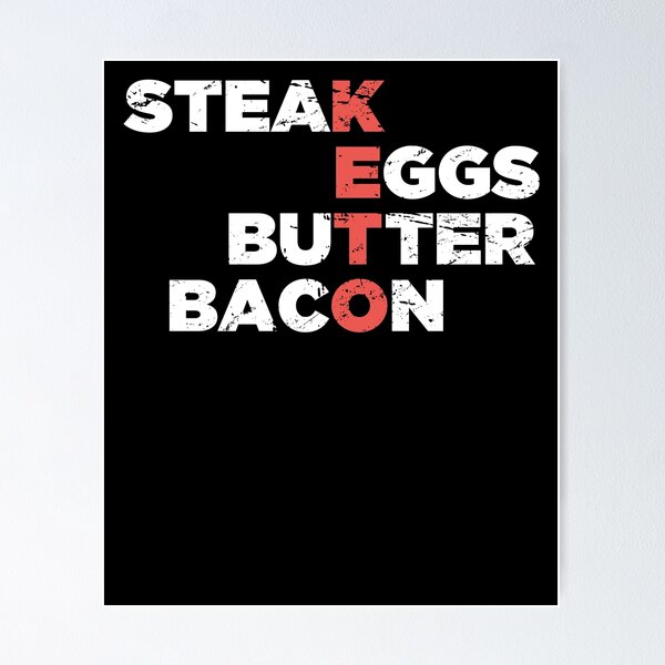 Item preview, Steak, Eggs, Butter, Bacon | Keto Foods designed and sold by Jam Jar.