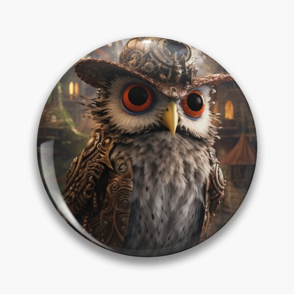 Item preview, Steampunk owl  designed and sold by GetLitByRebecca.