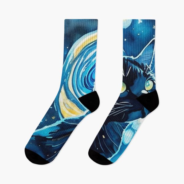 Item preview, Van gogh Starry Night Black Cat designed and sold by Vangoholic.