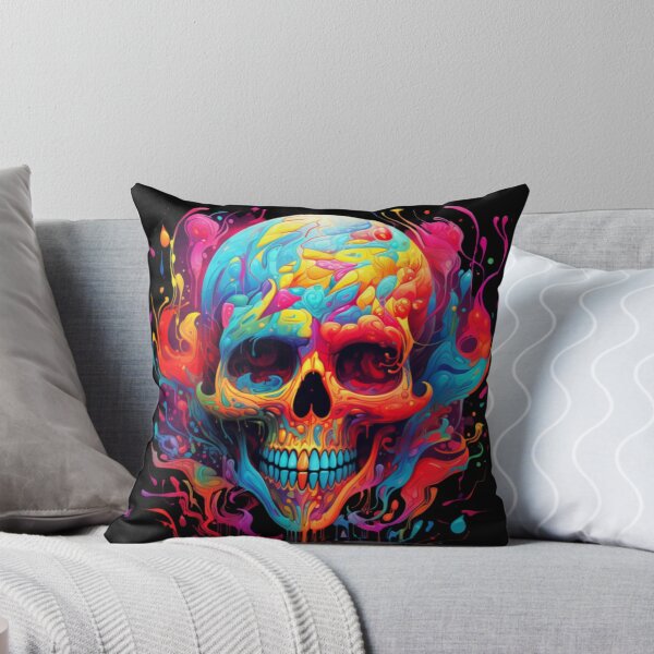 Item preview, Colorful skull beautiful artistic  designed and sold by Sixcom.