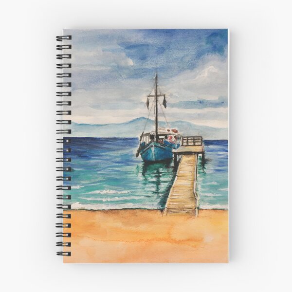 Item preview, Fishing boat on the beach. designed and sold by PocketRoom.