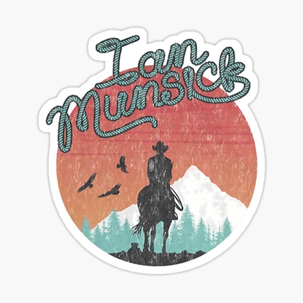 Ian munsick m erch Sunset Ride s For Fans Sticker